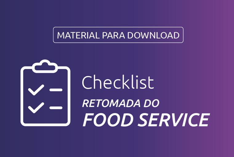 Capa do post de material gratuito: Checklist para Retomada do Food Service